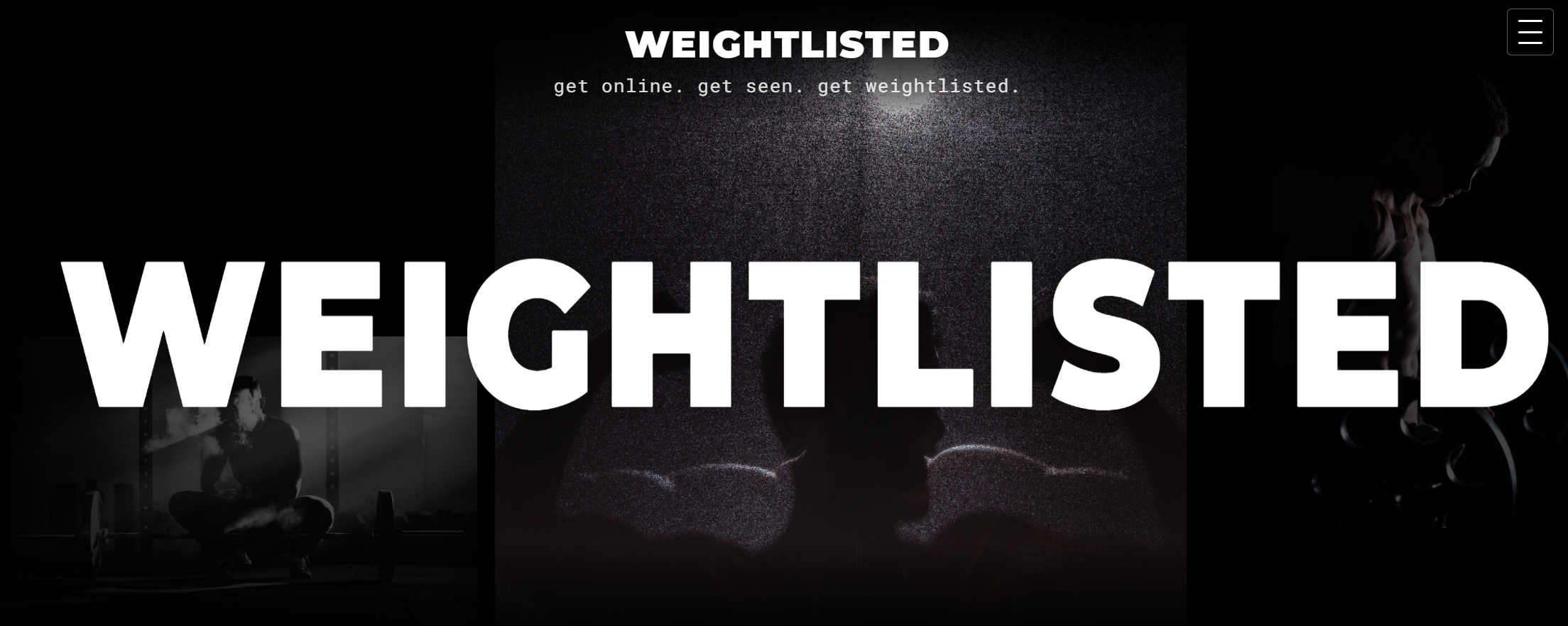 Weightlisted website homepage